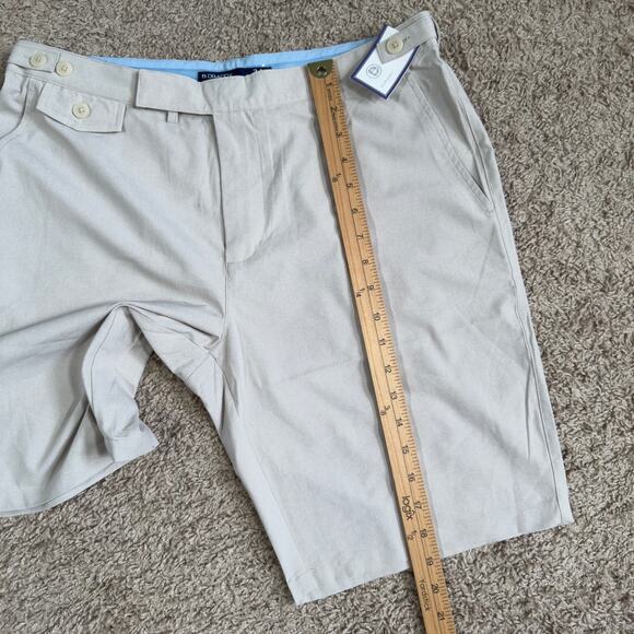 B DRADDY Oh-Dog Shorts Size 34 Oyster Heather Performance Golf Polyester NWT - Picture 7 of 9